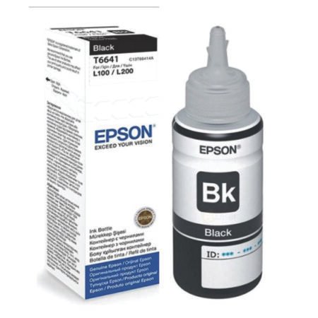 Botella de Tinta Original Epson T664120 70ml Negra