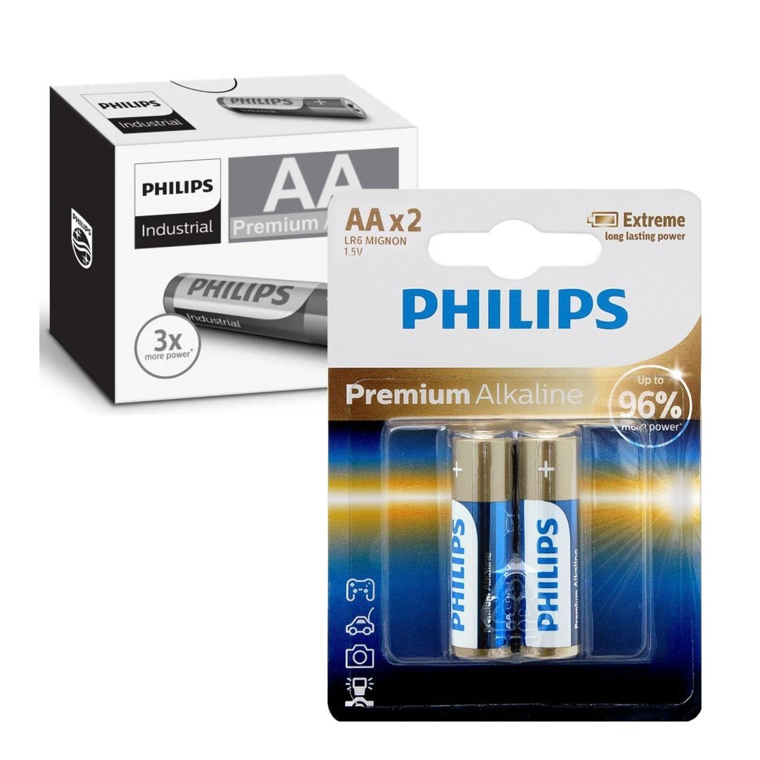 Pack de 12 blistar de Pilas Philips Ultra Alkalina AA x 2 unidades