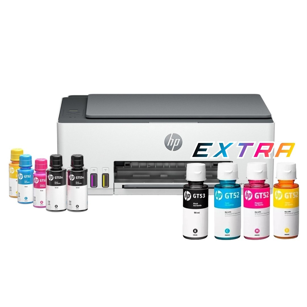 Impresora multifuncion HP Smart Tank 520 + 4 botellas extra