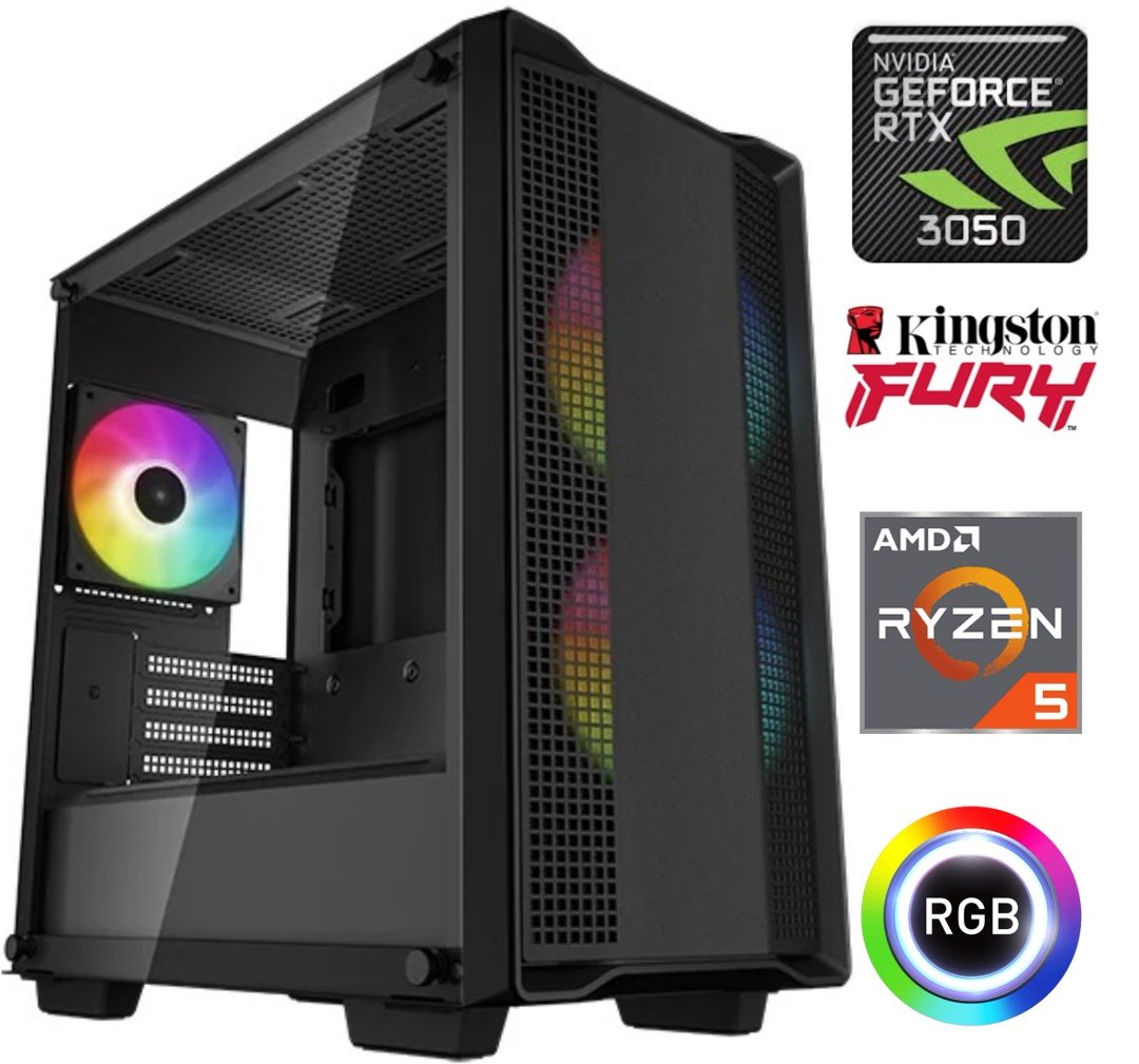 Equipo Gamer Ryzen 5 5500, 16GB, 500GB, RTX 3050 6GB - Image 2
