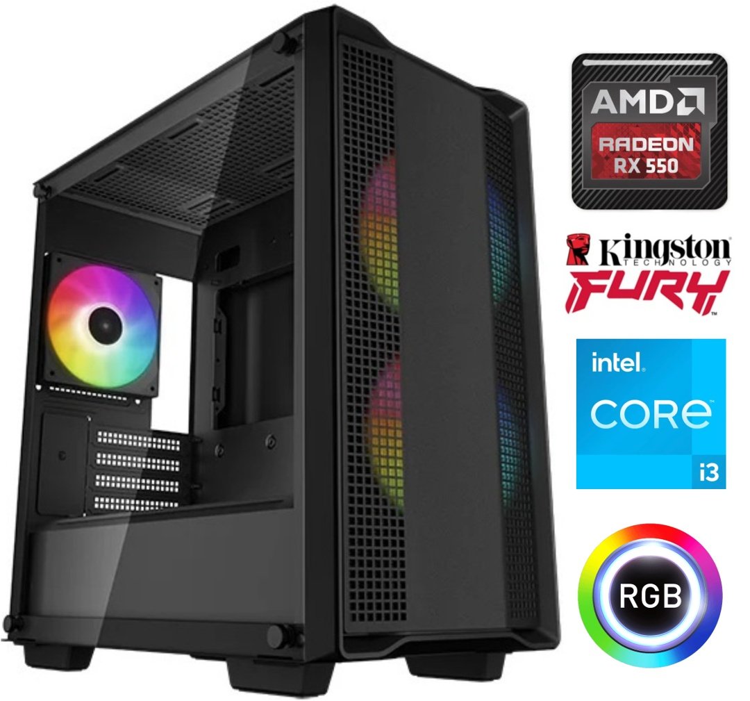 Equipo Gamer Core i3 10100F, 8GB, SSD 500GB, RX550 4GB - Image 3