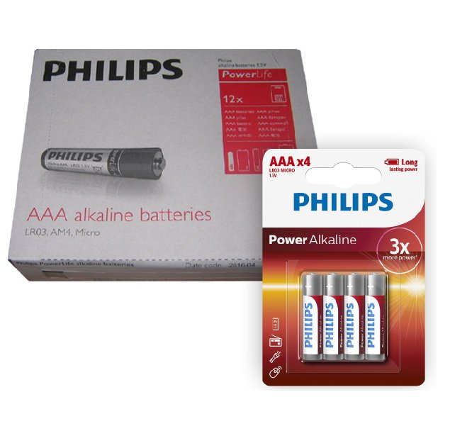 Pilas alcalinas Philips PowerLife AAA 1.5V Pack 12 Blister x 4 unidades - Image 2