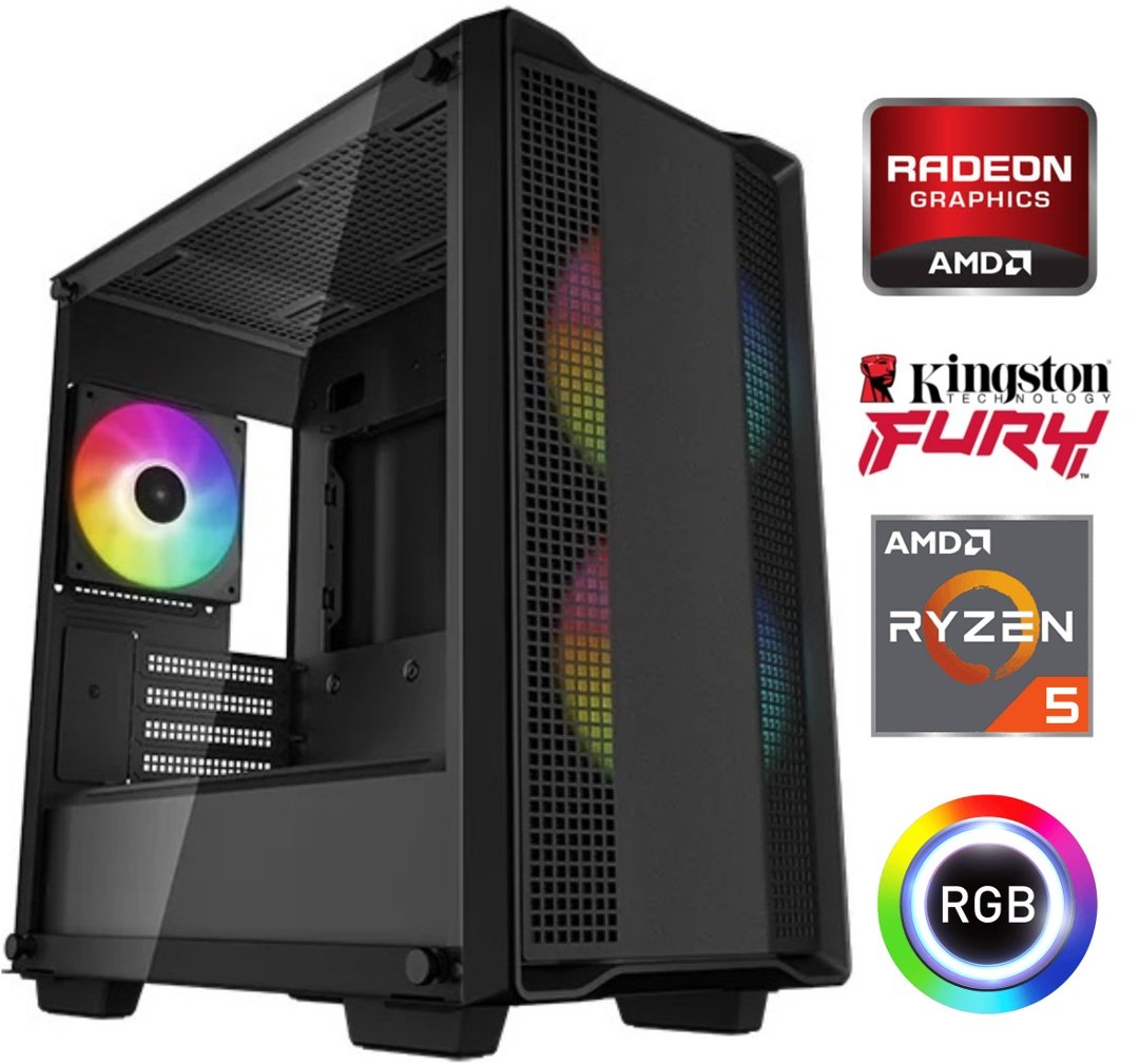 Equipo Gamer Ryzen 5 5600GT, 16GB, 500GB, Gráficos Radeon - Image 3