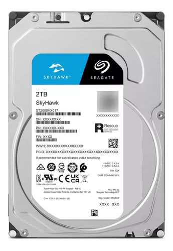 Disco Duro Seagate SkyHawk 2TB 3.5" Surveillance - Image 2