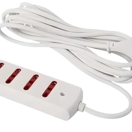 Alargue Conatel 3m 4x Bipaso Ficha 3L 2500W Blanco