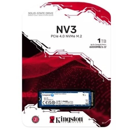 Disco SSD NV3 Kingston 1000GB NVMe M.2 2280 PCIe Gen4x4