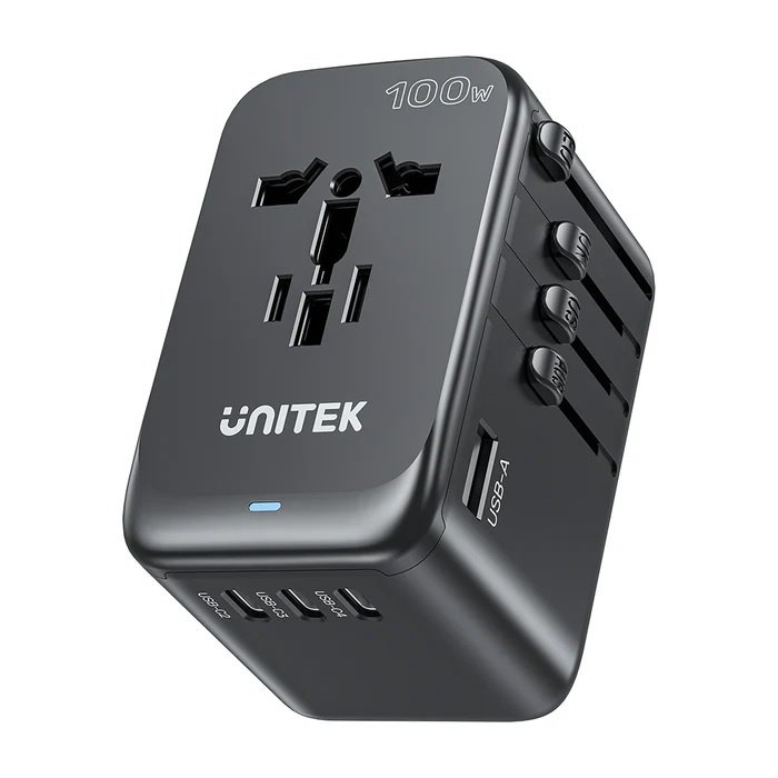 Cargador Adaptador Universal Unitek GaN 100W para Viaje - Image 9