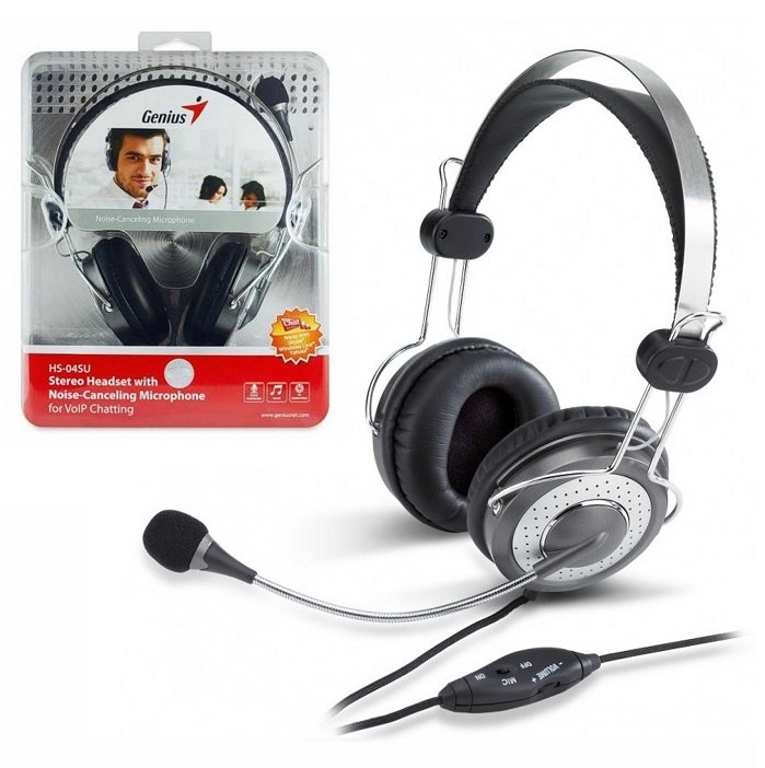 Audífonos Genius HS-04SU c/Micrófono y Anulación de Ruido - Image 3
