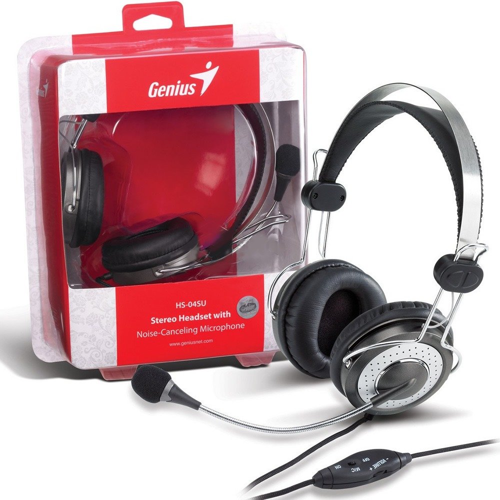 Audífonos Genius HS-04SU c/Micrófono y Anulación de Ruido - Image 2