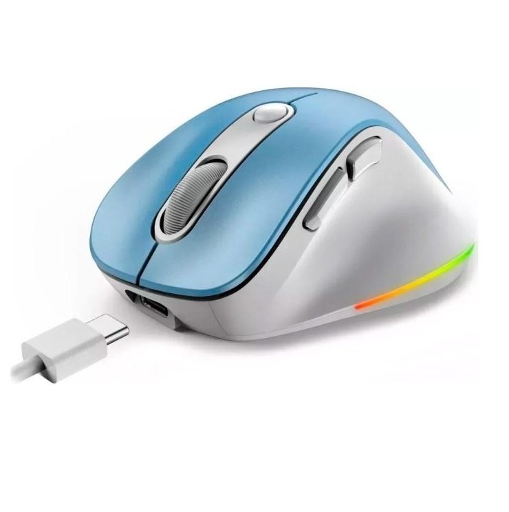 Mouse Genius Ergo 9000S Pro Inalámbrico Bluetooth Celeste - Image 5