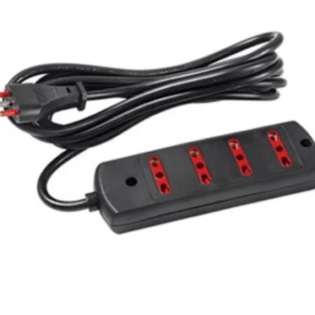 Alargue Conatel 3m 4x Bipaso Ficha 3L 2500W Negro