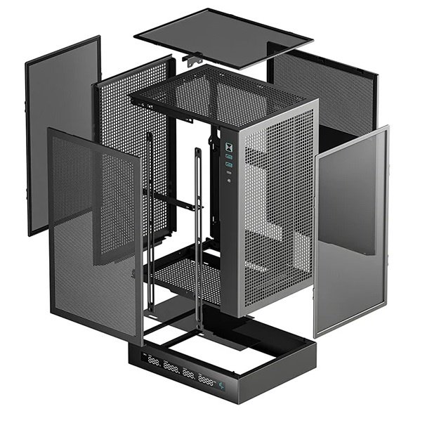 Gabinete DeepCool CH170 Digital ITX Vertical Negro - Image 8