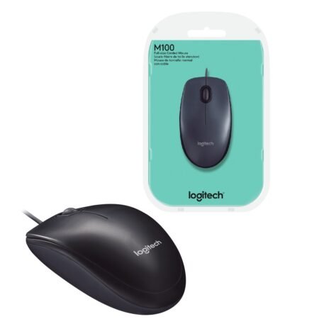 Mouse Logitech M100 Óptico Negro