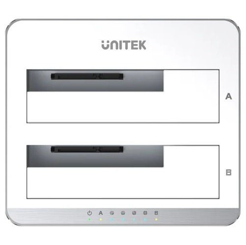Dock Station Unitek doble bahía para Discos 2.5" y 3.5" SATA 6 - Image 5