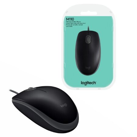 Mouse Logitech M110 Silent Óptico USB Negro