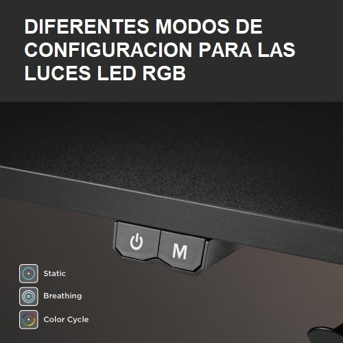 Escritorio gamer RGB Brateck con espejos - Image 151