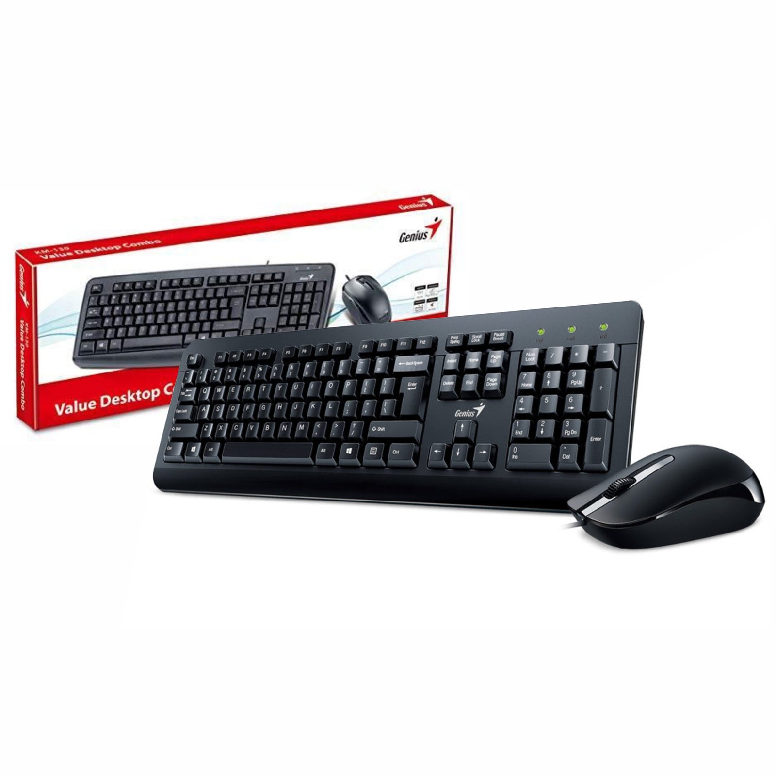Combo Teclado y Mouse Genius KM-160 USB Negro - Image 46