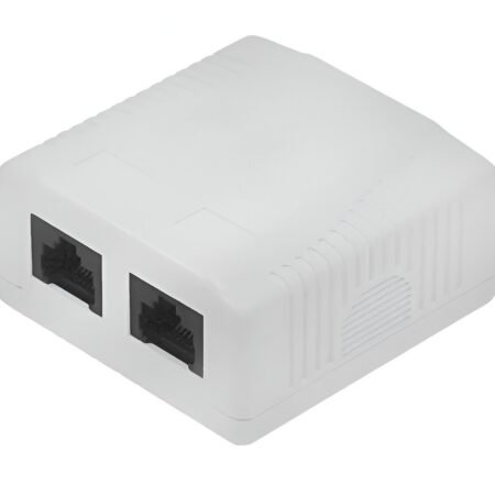 Caja de Pared NRG+ RJ-45 2 Puertos CAT5E