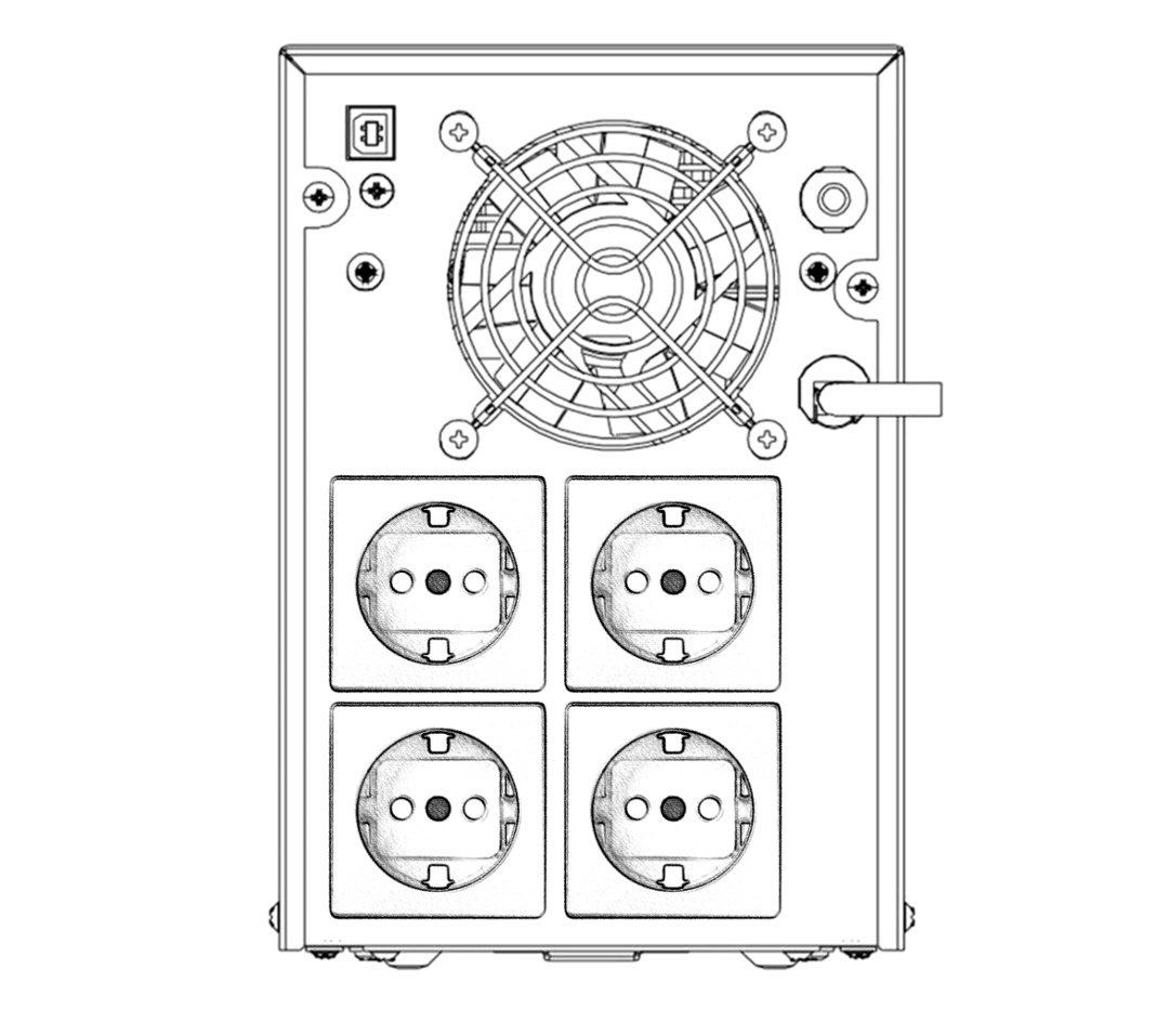 UPS Hikvision 2000va / 1200w con pantalla LCD - Image 96