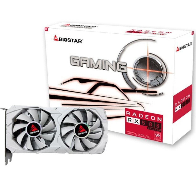 Tarjeta Video Biostar RX580 2048SP 8GB White - Image 8