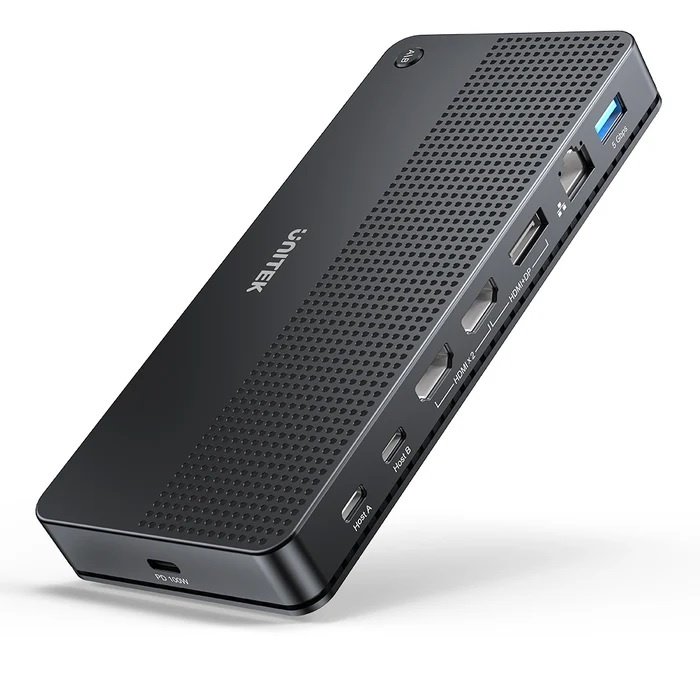 KVM Docking Station Unitek Dual 4K con 100W - Image 45