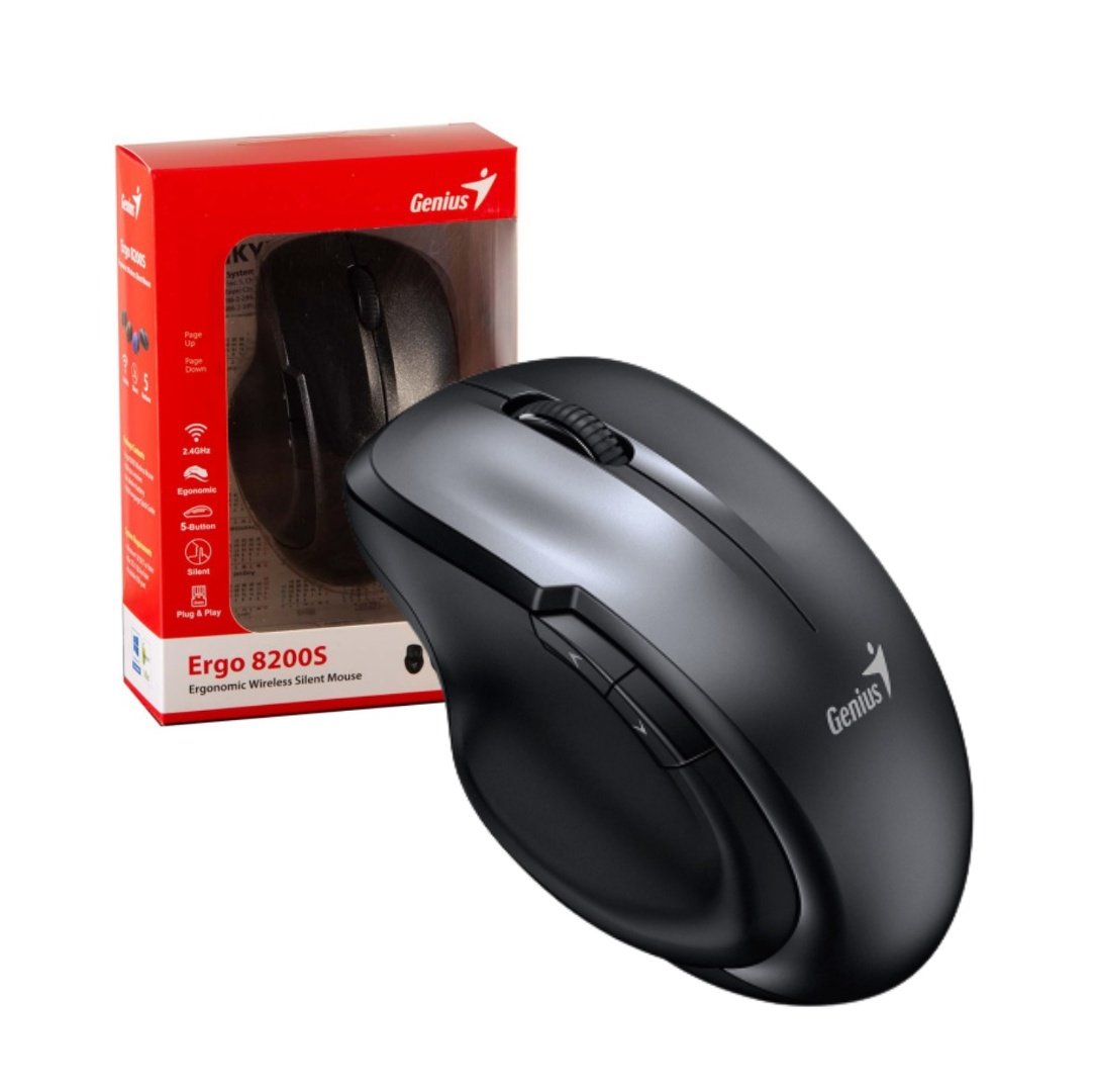 Mouse Genius Ergo Inalámbrico 2.4GHz USB-C Gris - Image 45