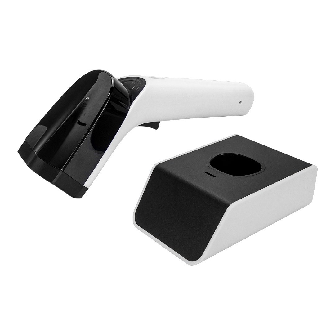 Lector de código de barras Netum 1D inalámbrico con base - Image 184