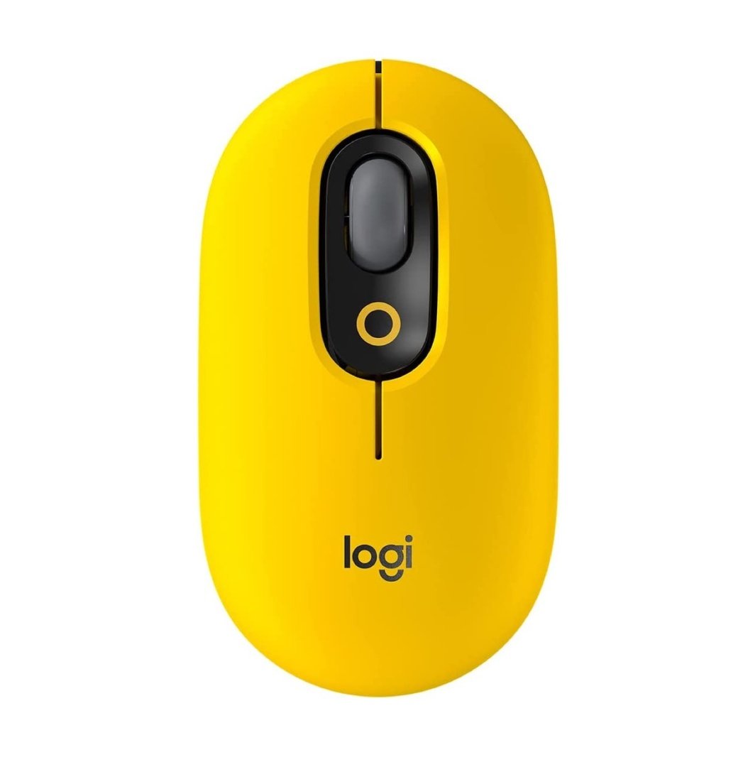 Mouse Logitech POP Inalámbrico Bluetooth Amarillo - Image 2