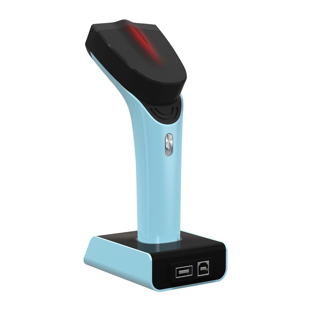 Lector de código de barras Netum 2D inalámbrico con base - Image 183