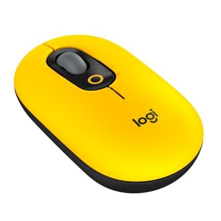 Mouse Logitech POP Inalámbrico Bluetooth Amarillo
