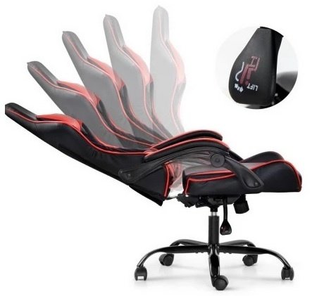 Silla Gamer ROM Negro/Rojo Reclinable - Image 268