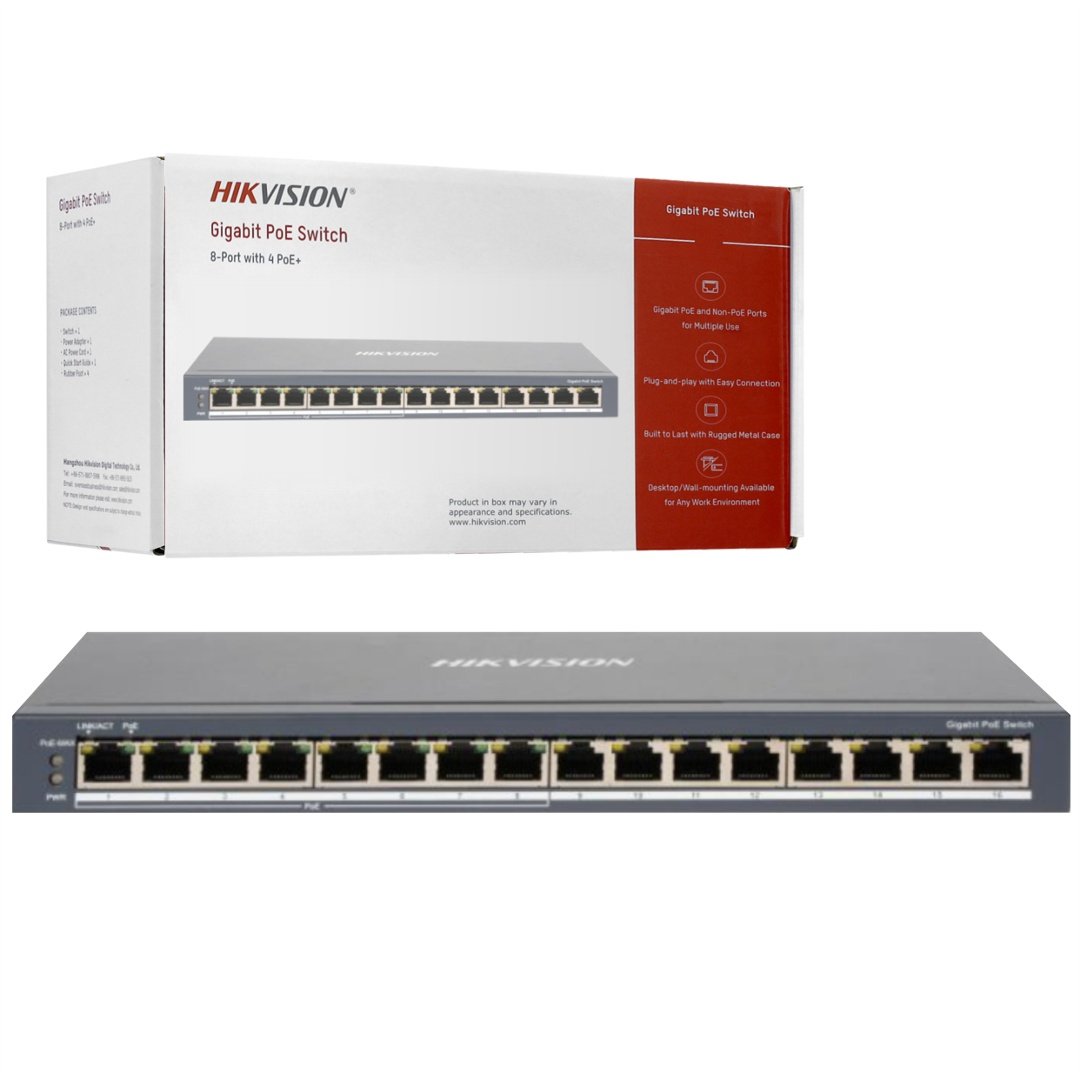 Switch PoE Hikvision 16 puertos Gigabit 110W - Image 137