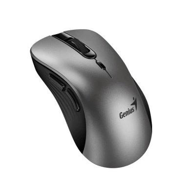 Mouse Genius Ergo 8100S AI Inalámbrico plateado