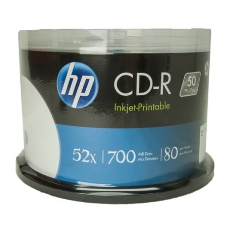 CD-R HP 52x 700MB 80min Printable Bulk 50 Unidades