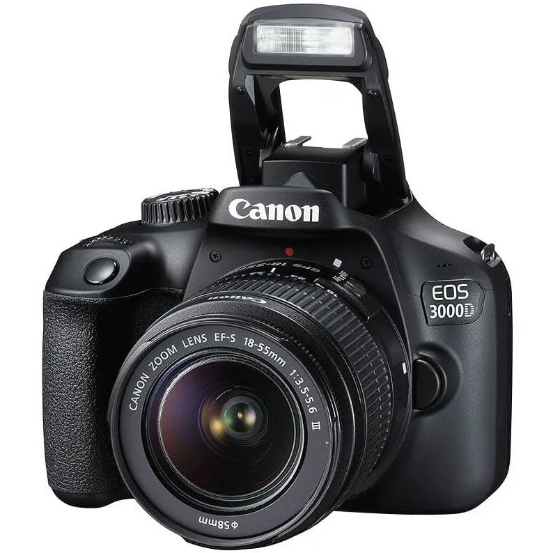 Camara Canon EOS 3000D lente 18-55mm