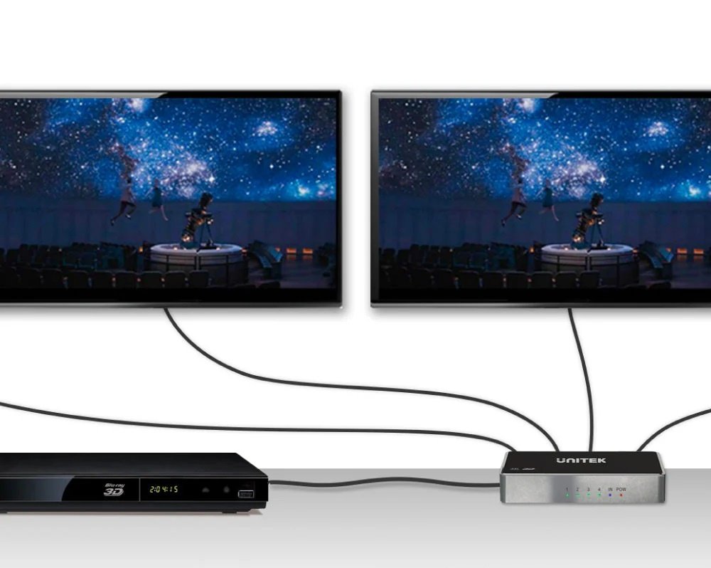 Splitter HDMI Unitek 4K 1 Entrada 4 Salidas - Image 268