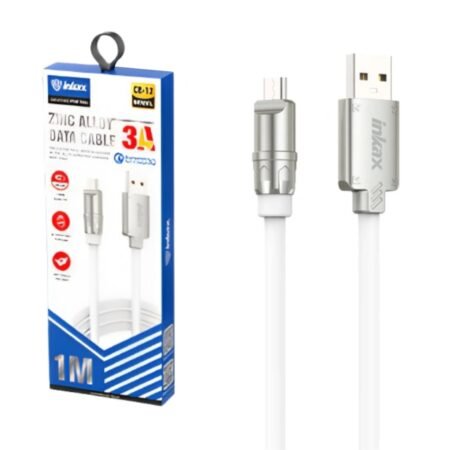 Cable Inkax Micro USB 3.0A 1M Plateado