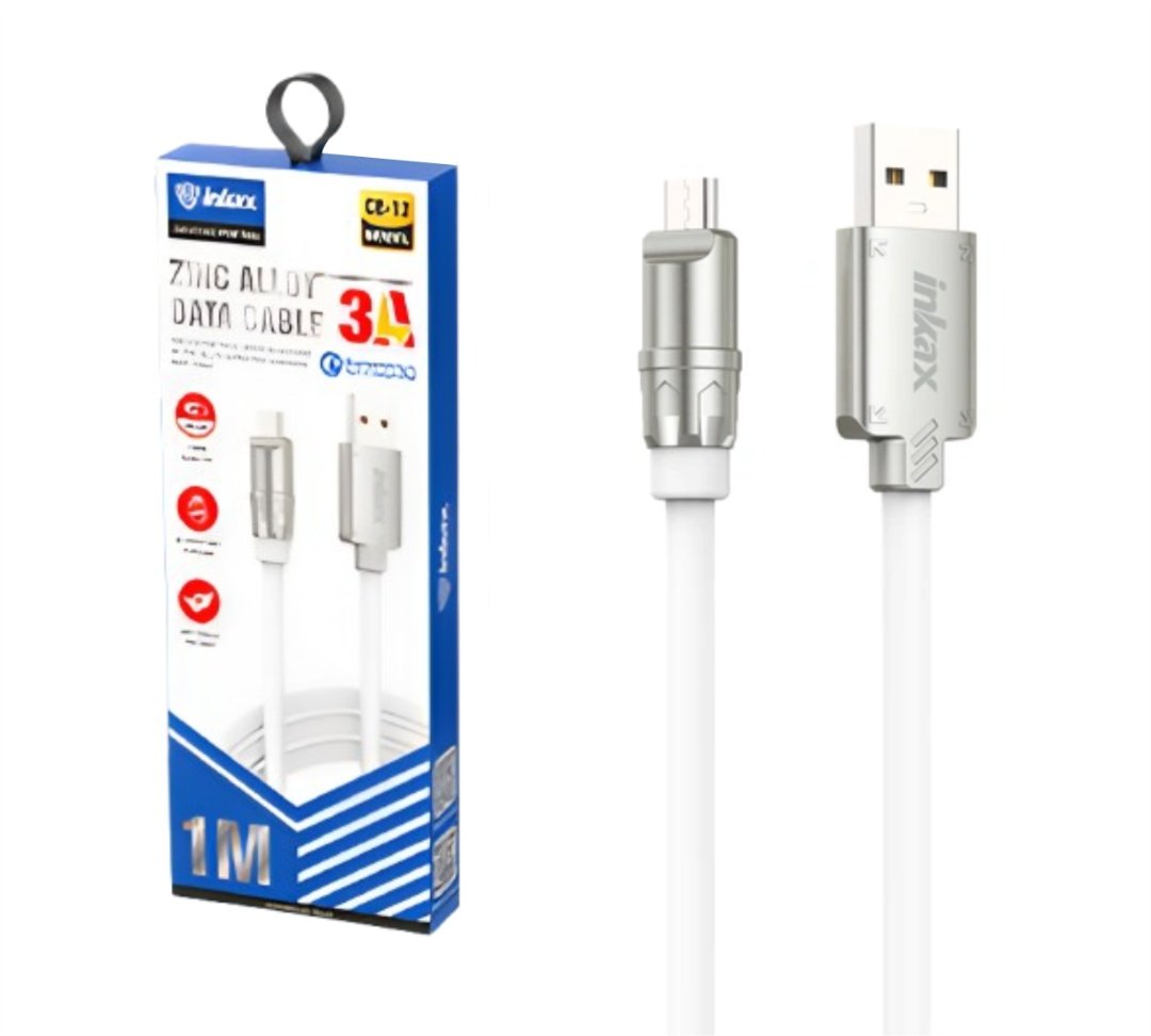 Cable Inkax Micro USB 3.0A 1M Plateado
