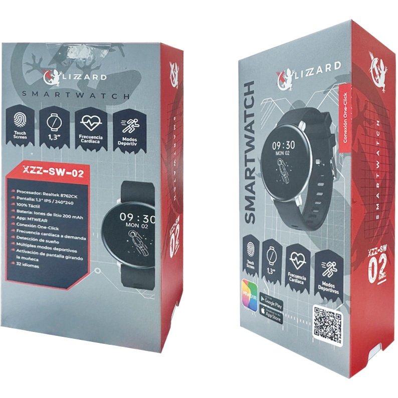 Reloj Smartwatch X-Lizzard XZZ-SW-02 1.4" Negro - Image 265
