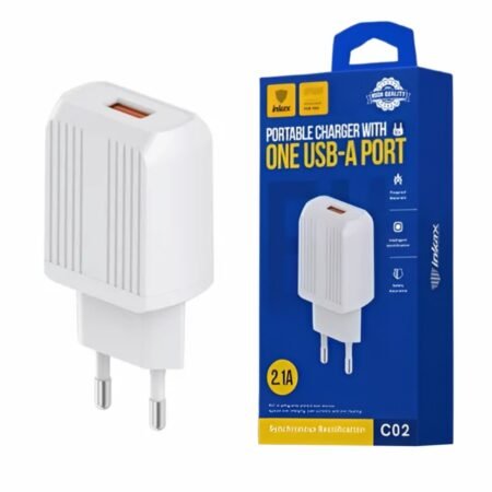 Cargador de Pared Inkax USB-A 2.1A Blanco