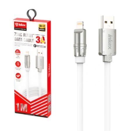 Cable Inkax Lightning 3A 1M Plateado