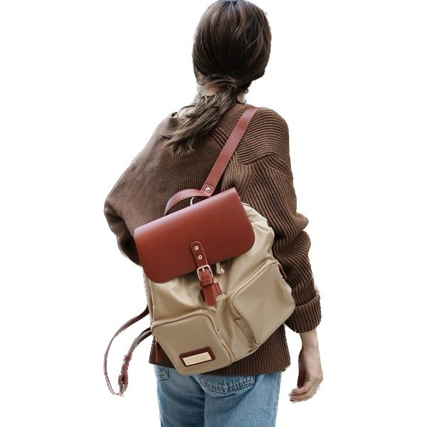 Mochila Gaston Luga Pärlan Modelo 3104 11L Marrón/Arena