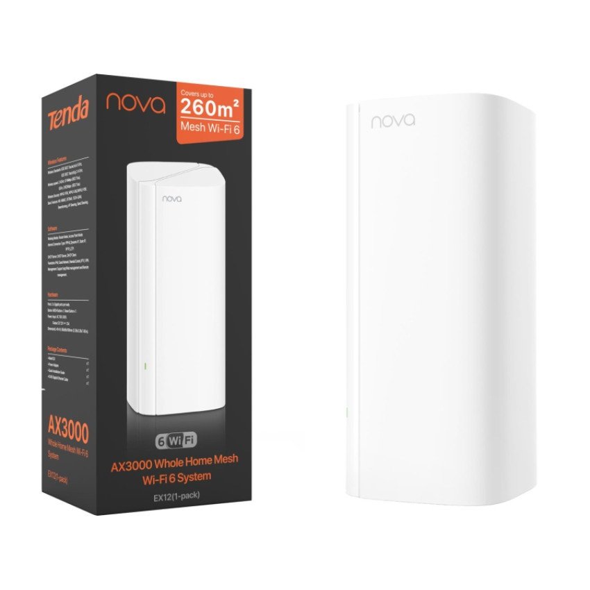 Router WiFi Mesh Tenda Nova EX12 AX3000 Doble Banda