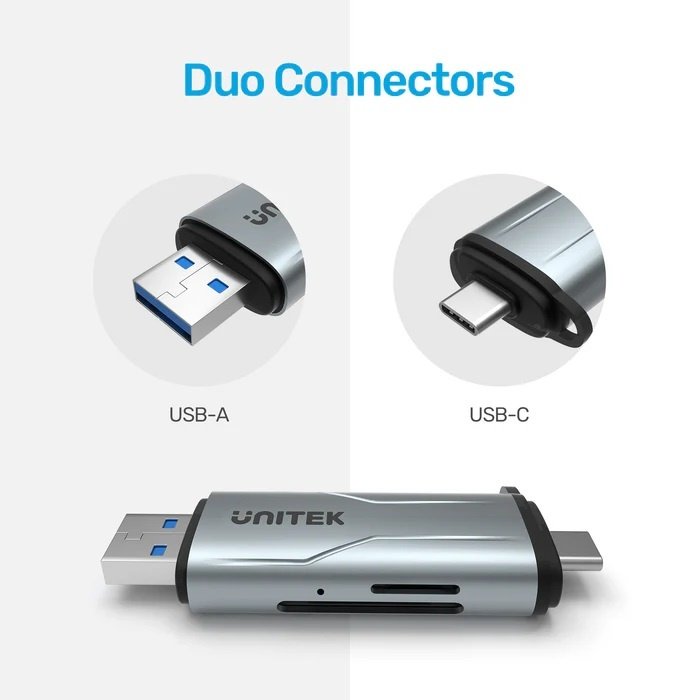 Lector de memoria Unitek R1010A Dual USB-A y USB-C - Image 135