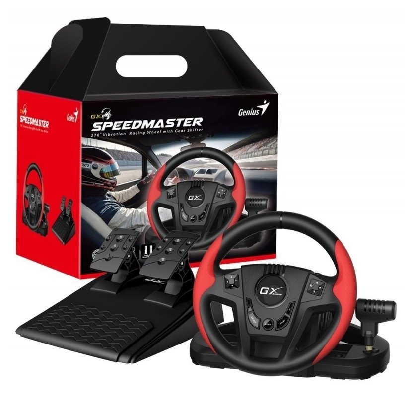 Volante de Carreras Genius SpeedMaster 270° Vibración Doble Motor