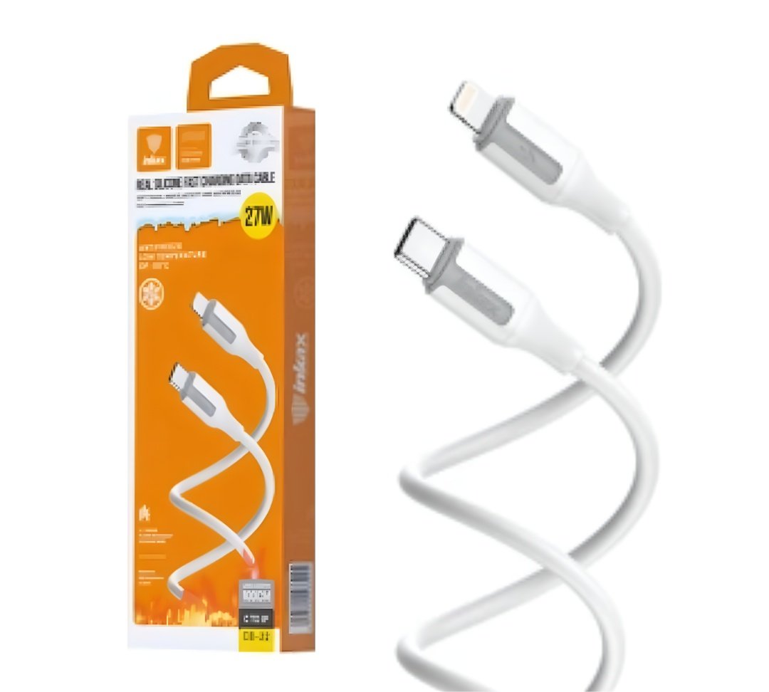 Cable Inkax USB-C a Lightning 3.1A 1m Blanco
