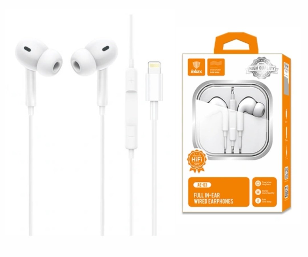 Auriculares Inkax Intraaurales Lightning Blancos