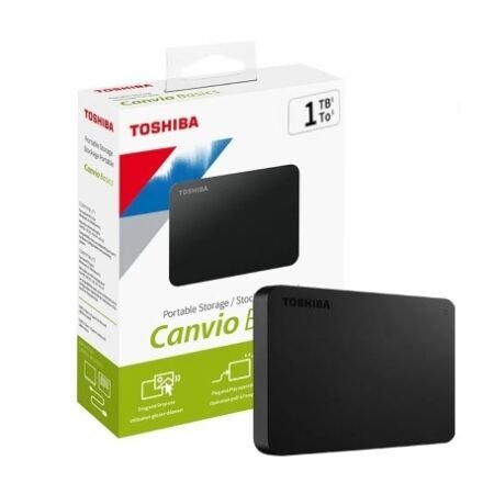 Disco Duro Externo Toshiba Canvio Basics 1TB USB 3.2 Portátil