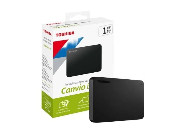 Disco Duro Externo Toshiba Canvio Basics 1TB USB 3.2 Portátil