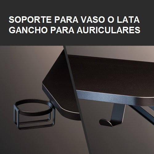 Escritorio gamer RGB Brateck con espejos - Image 525